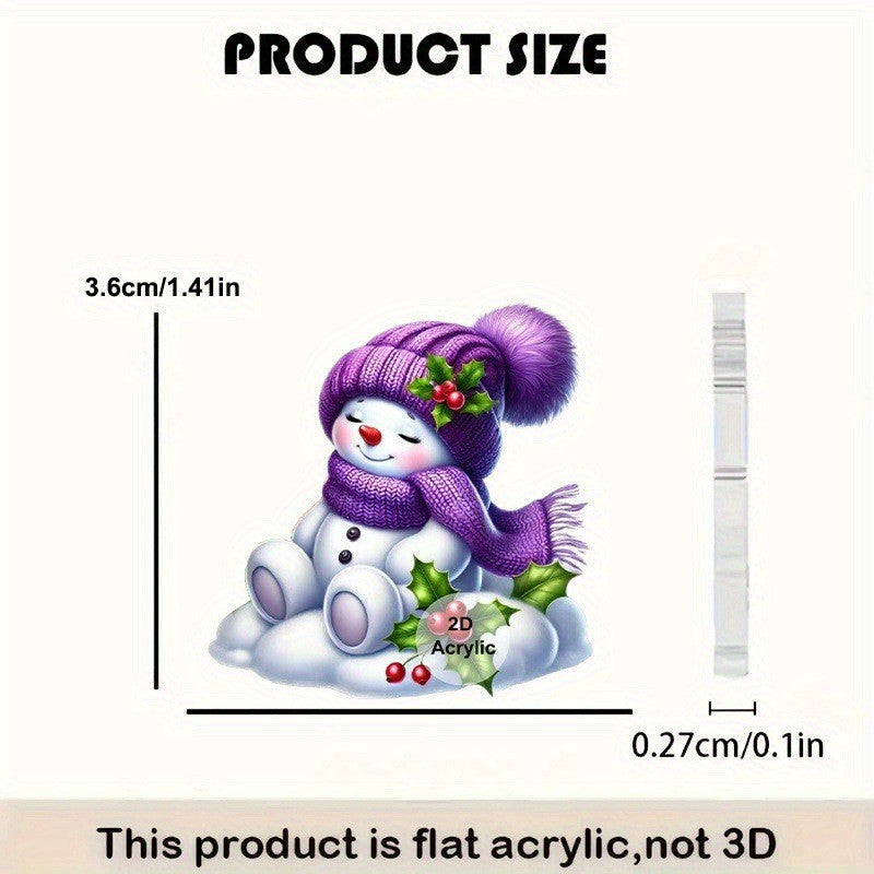 Wholesale 2026 Christmas Snowman Series Acrylic Earrings