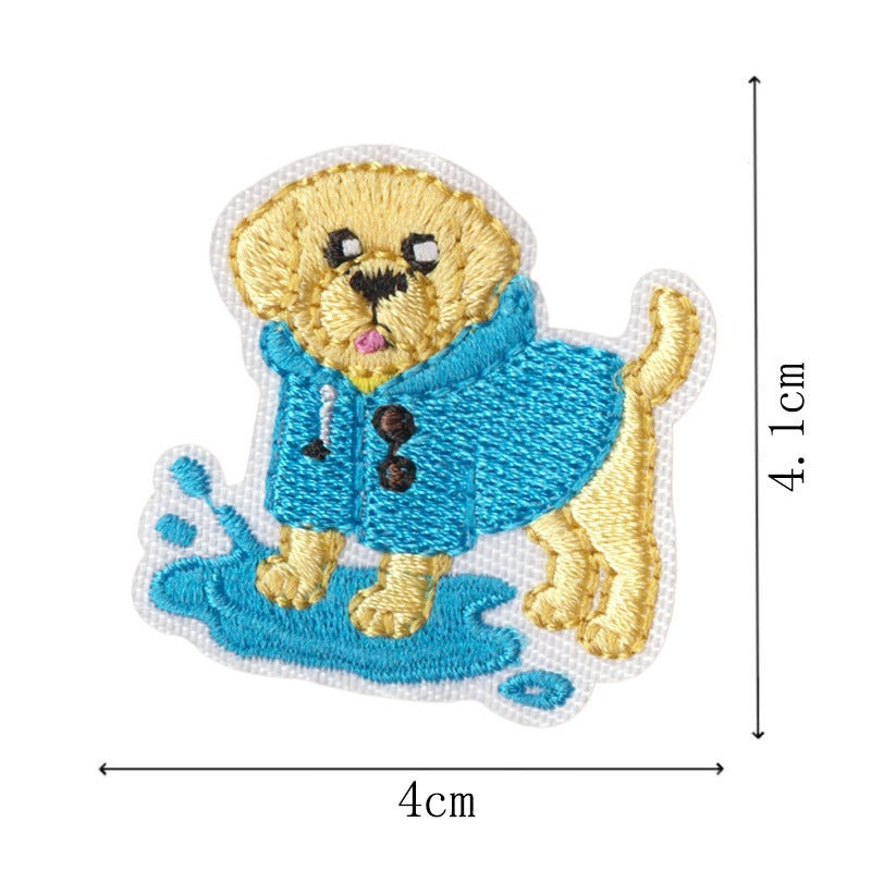 Wholesale Chic Embroidered Iron On Dog Patches 11 Piece Set Funny Dog Designs For Hats Bags DIY Crafts Boutique Resale