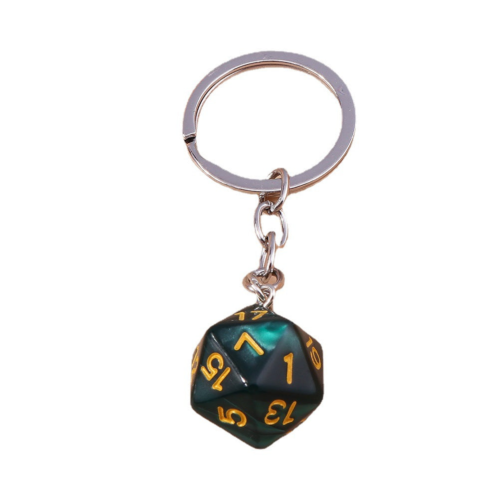 Wholesale Multi sided Dice Metal Keychain