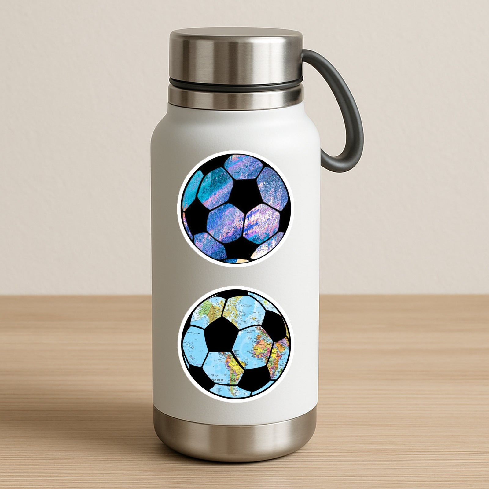 Wholesale 60 Cute Cartoon Soccer Waterproof Vinyl Stickers