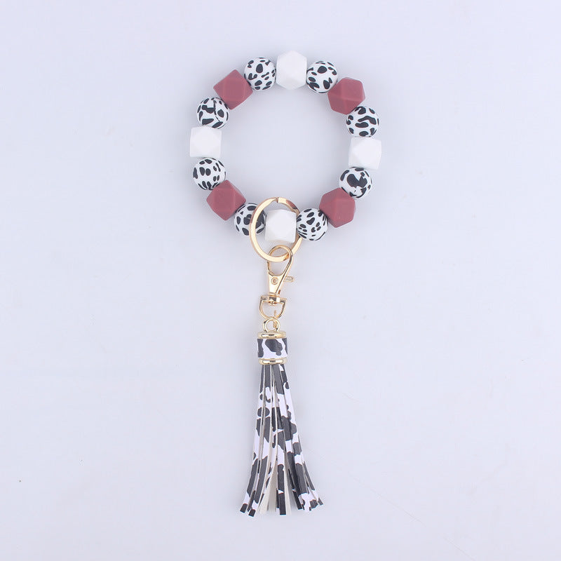 Wholesale Little Daisy Silicone Wrist Keychain