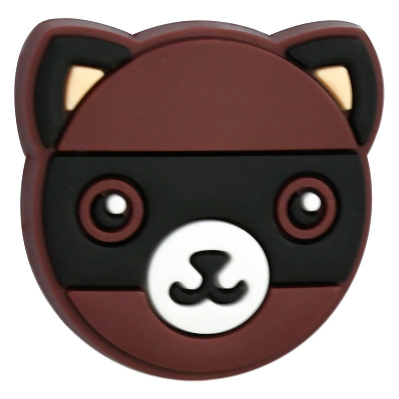 Wholesale  Random 100pcs/pack  Cartoon animal beaded PVC soft rubber beads