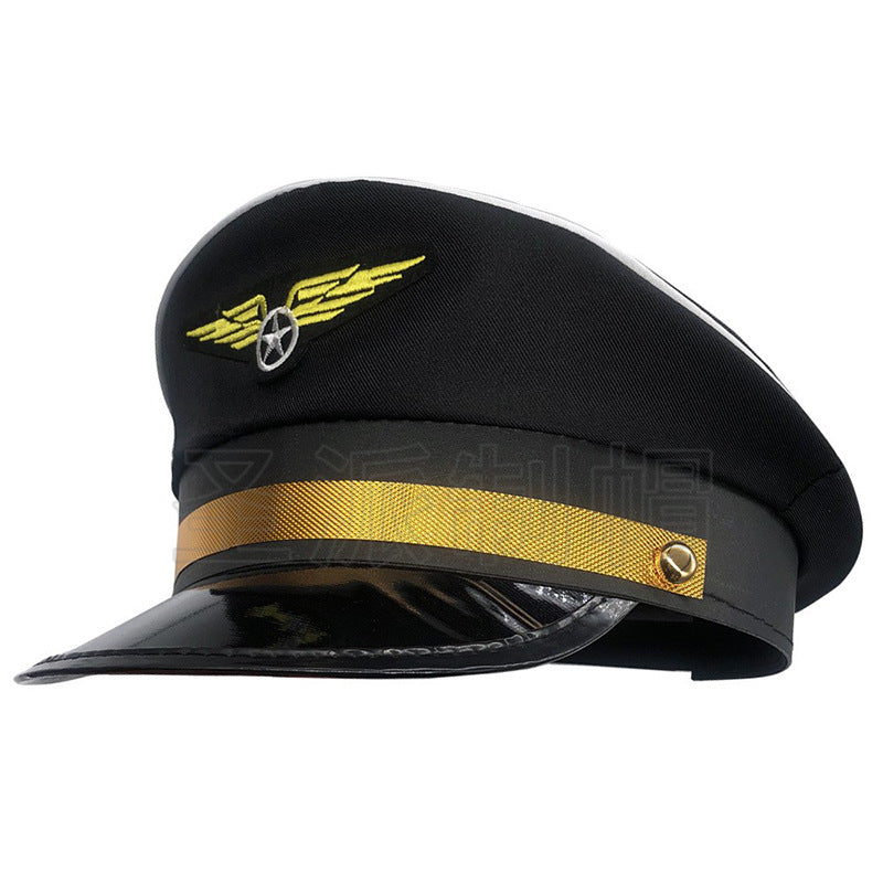 Wholesale Polyester Props Flight Cap Captain Cap
