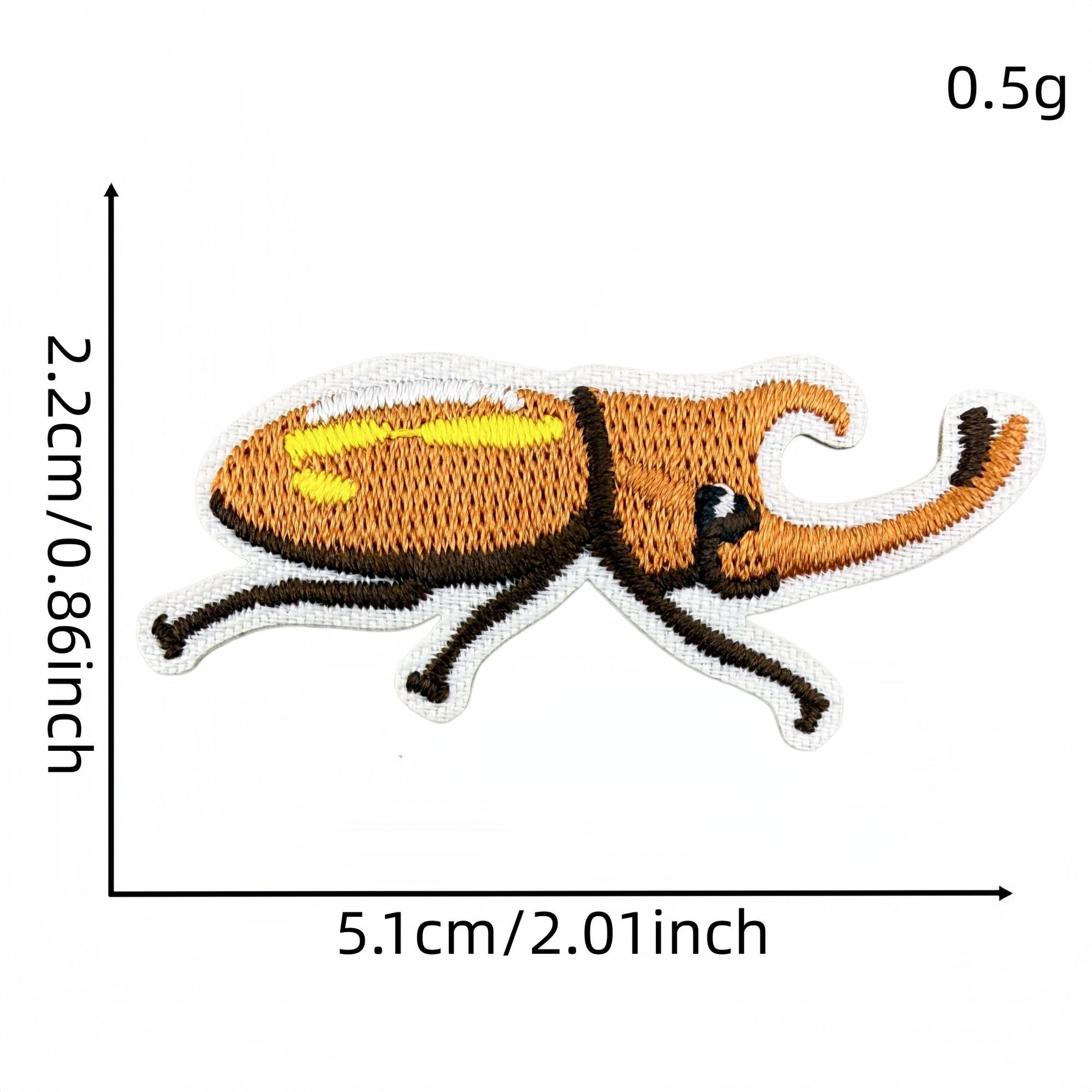 Wholesale Cartoon Insect Beetle Embroidery Patches Iron On Appliques For Clothing And Bag Decoration 14 Piece DIY Craft Supply