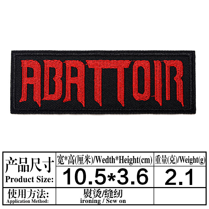 Wholesale Black And White Embroidered Letter Patches Set Of 16 For Clothes Bags Towels Fashion Decorative Gift Resale