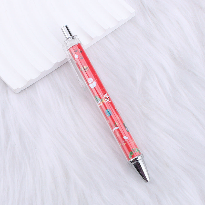 Wholesale Christmas & Pink Bow & Blingbling Roll Paper Ballpoint Pen