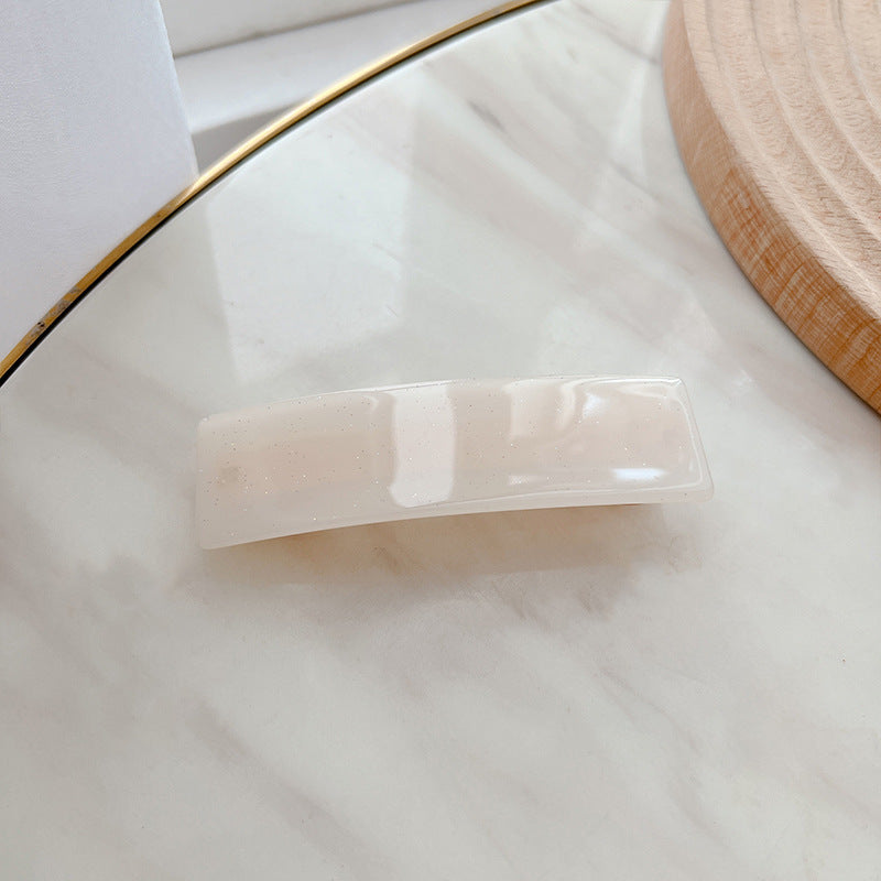 Wholesale Temperament Simple Hair Accessory Horizontal Clip One-line Rectangular Versatile Spring Clip