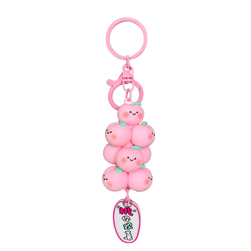 Wholesale Pvc Cute Fruit Jenga Keychain
