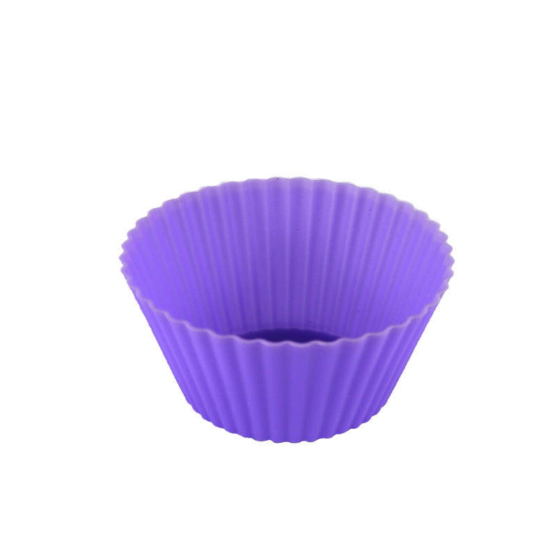 Wholesale Silicone Mold High Temperature Resistant Muffin Cup Candy Round Puff Baking Tool