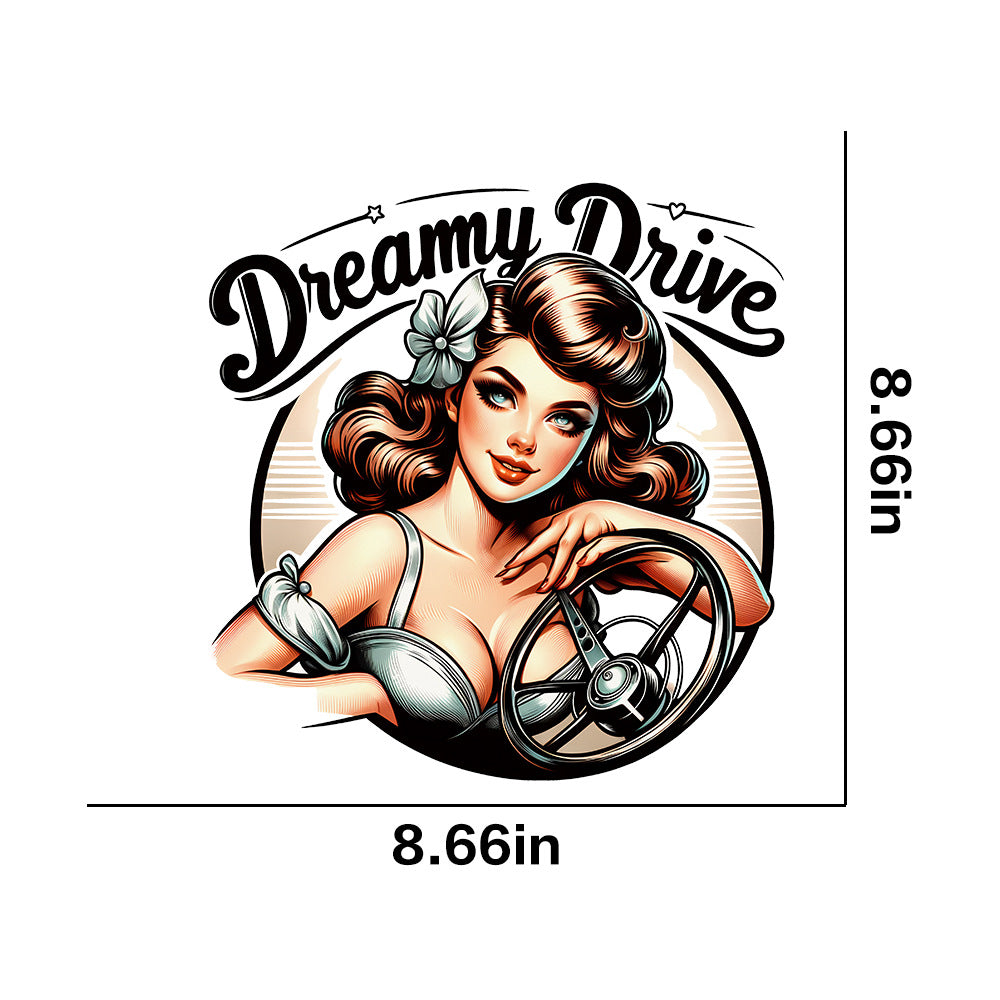 Wholesale 10pcs Retro poster girl UV DTF Ready to Press Transfers Wraps