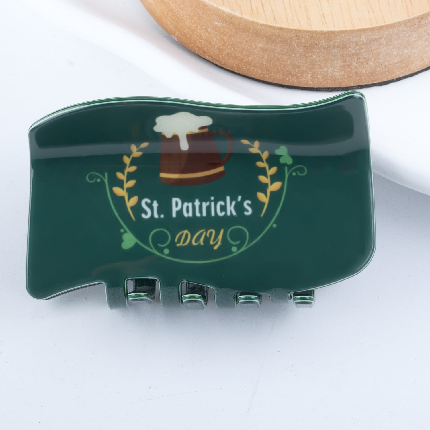 Wholesale St. Patrick's Day Green Fresh Forest Series Hair Clips