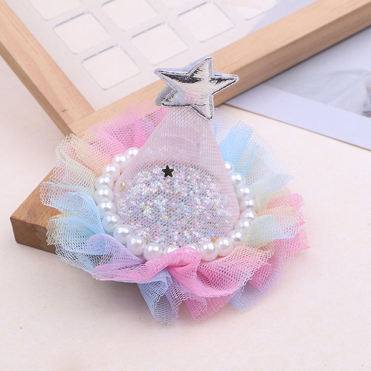 Wholesale Birthday Hat Hairpin Pearl  Hairpin  Dollhouse Accessories