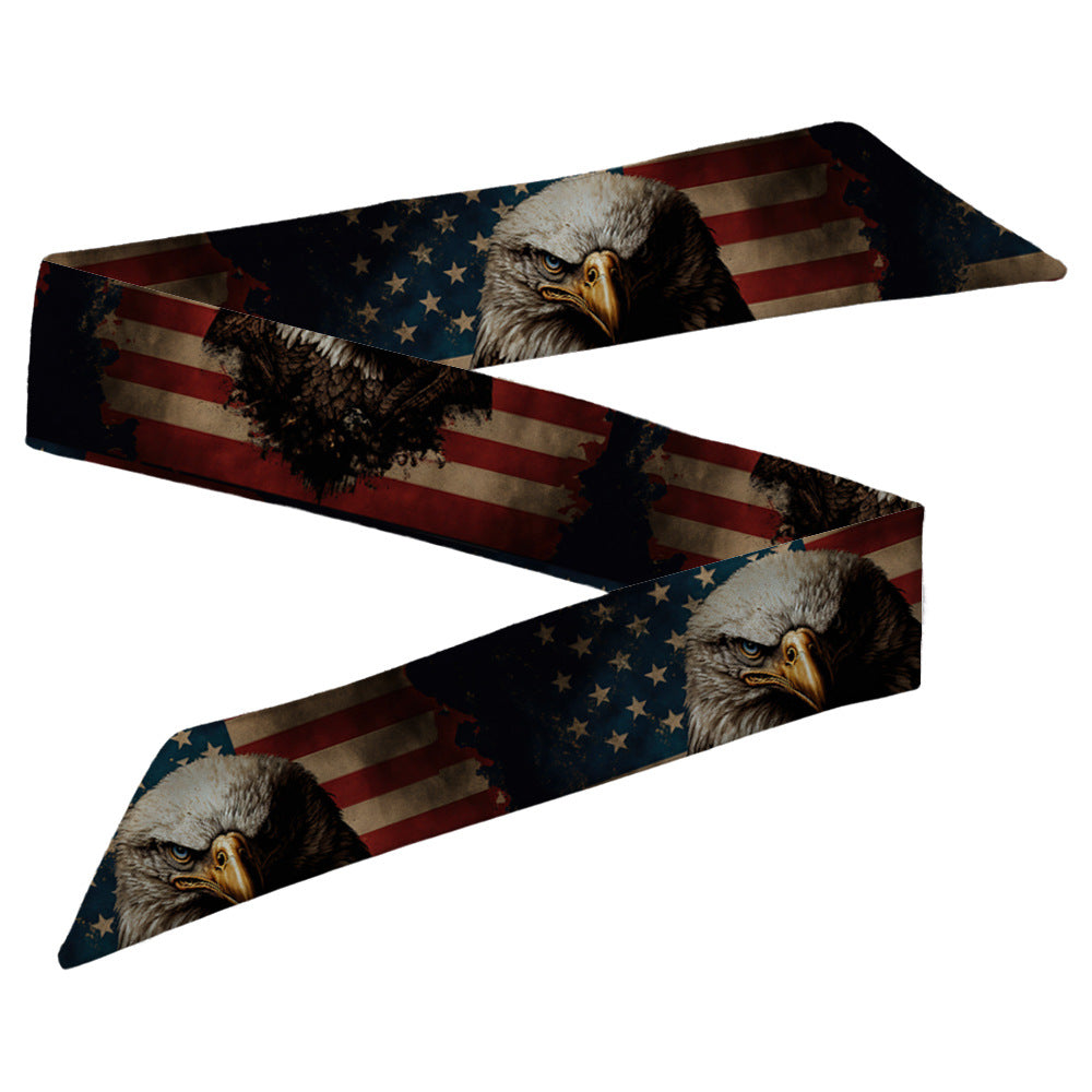 Wholesale Skull Head Silk Scarf Polyester Hair Band