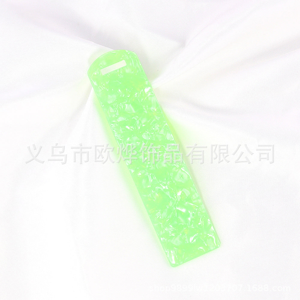 Wholesale 10pcs New Textured Acrylic Bookmark Pendant Card Bookmark