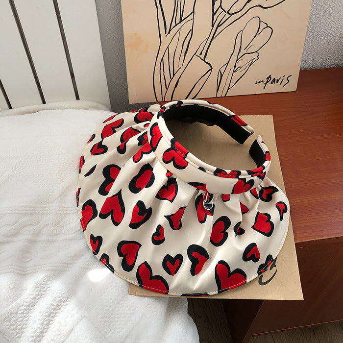 Sombrero vacío de corazón de vinilo de verano al por mayor