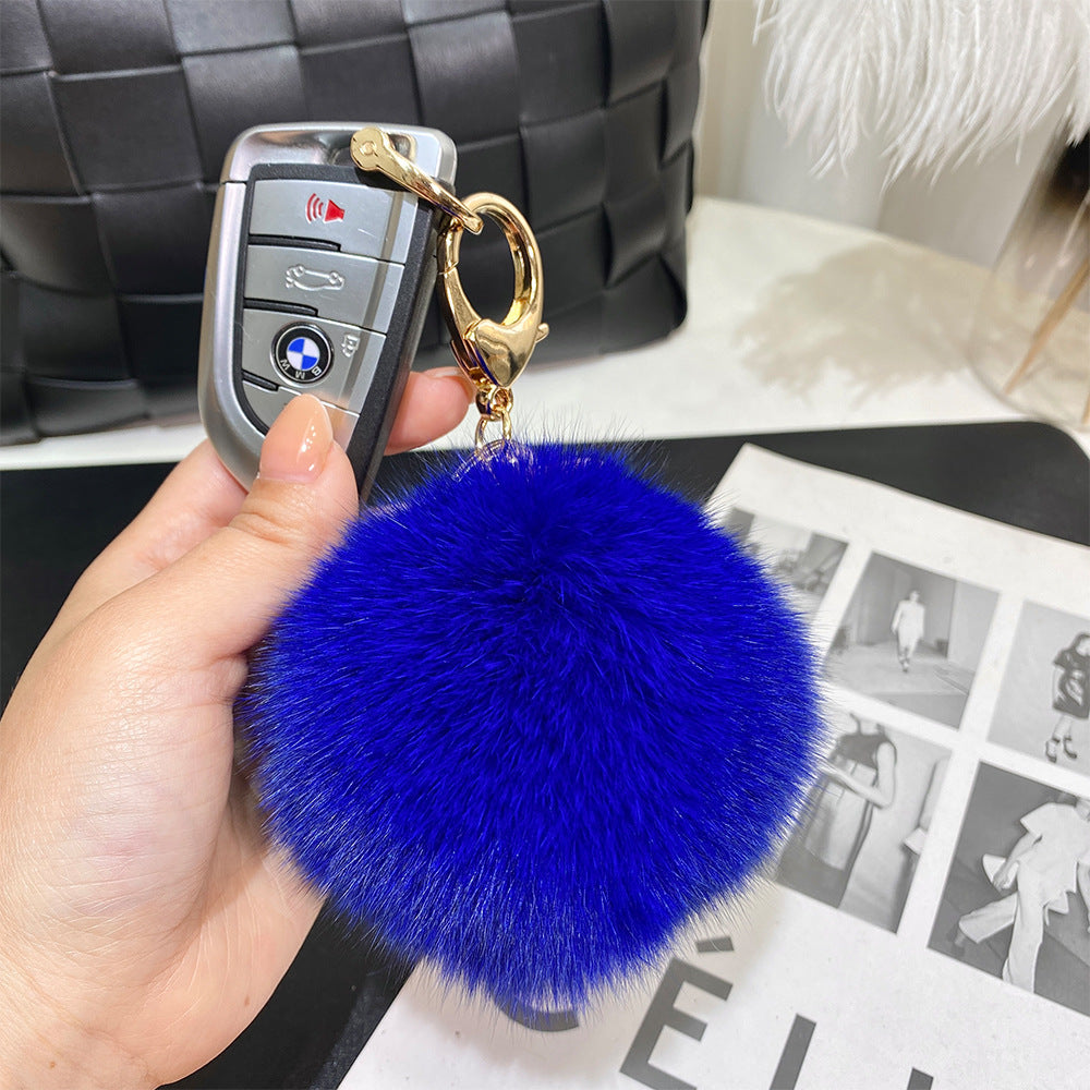 Wholesale 9cm Fur Ball Keychain