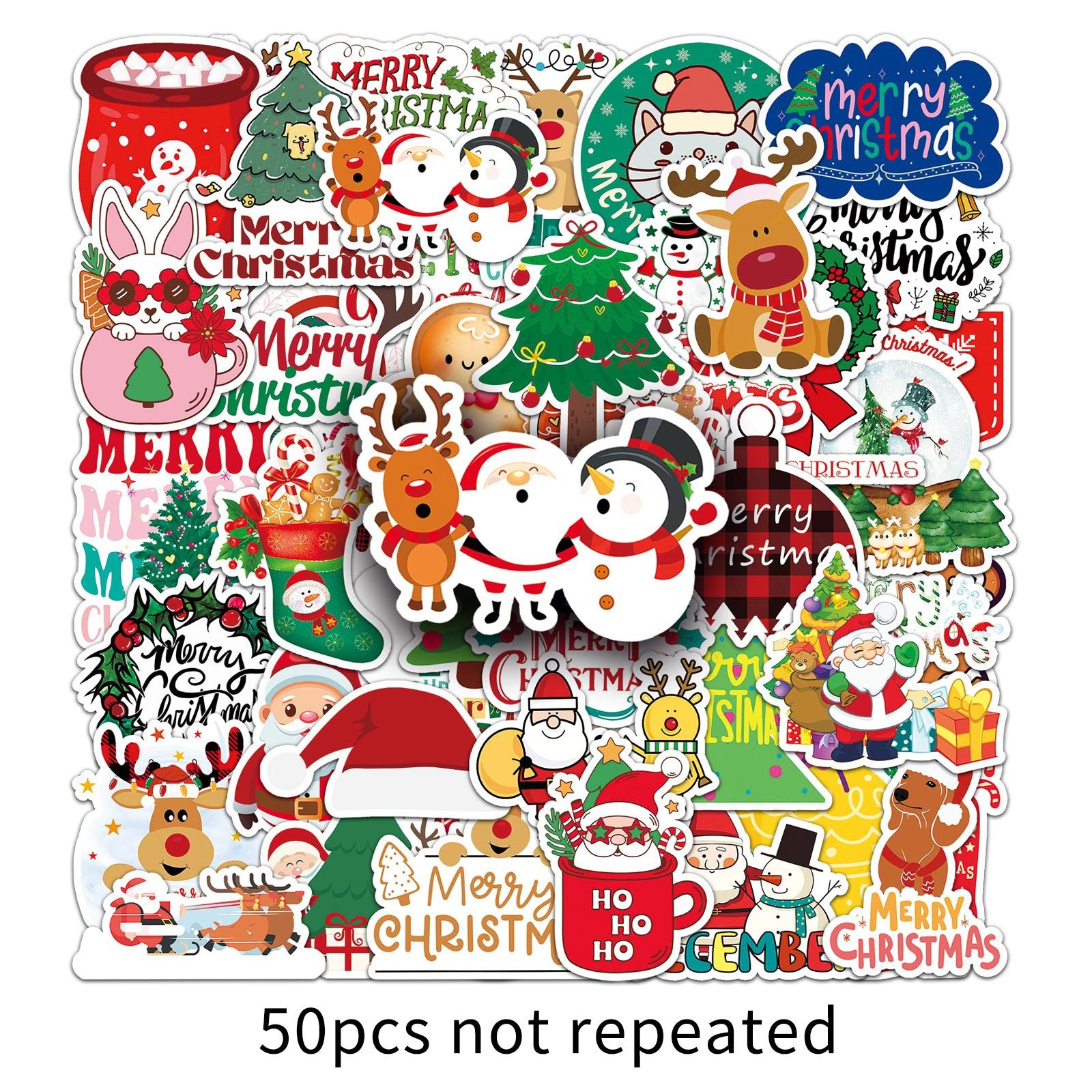 Wholesale 50pcs/ pack Christmas graffiti stickers