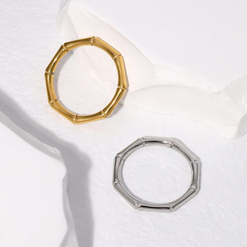 Wholesale Bamboo Stainless Steel Rings