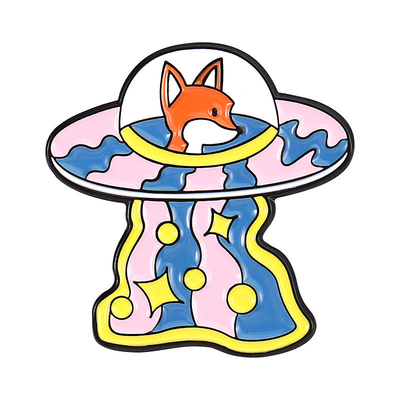 Wholesale Alloy Cartoon Astronaut Frog Cow