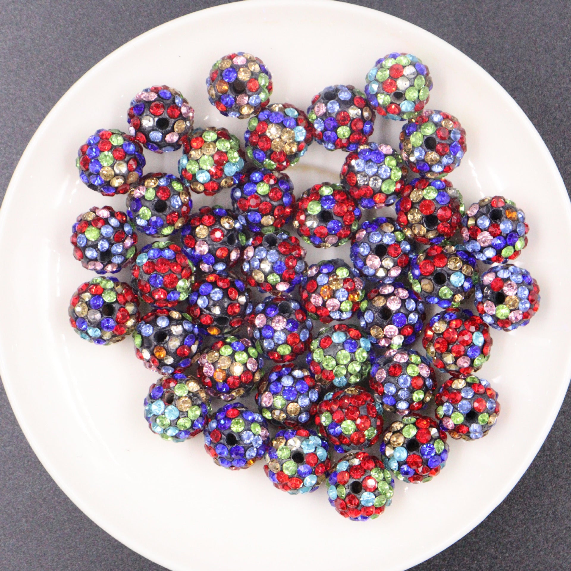 Wholesale 100pcs 8mm-12mm  Diamond Balls Handmade Diy Beads