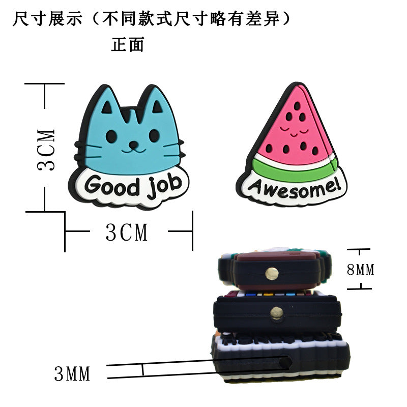 Wholesale Random 100pcs Colored phrase English through-hole Focal Beads