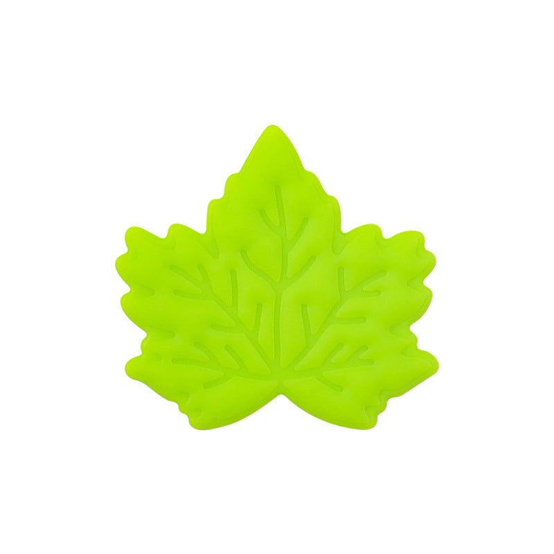 Wholesale 20pcs Cartoon Maple Leaf Silicone Beads