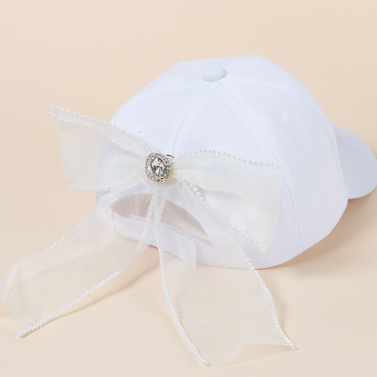 Wholesale Bow Soft Top Cotton Baseball Caps