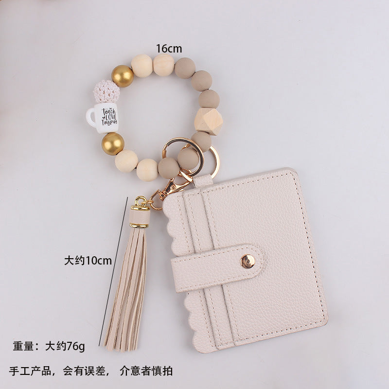 Wholesale Silicone Key Card Holder Wristlet  keychain
