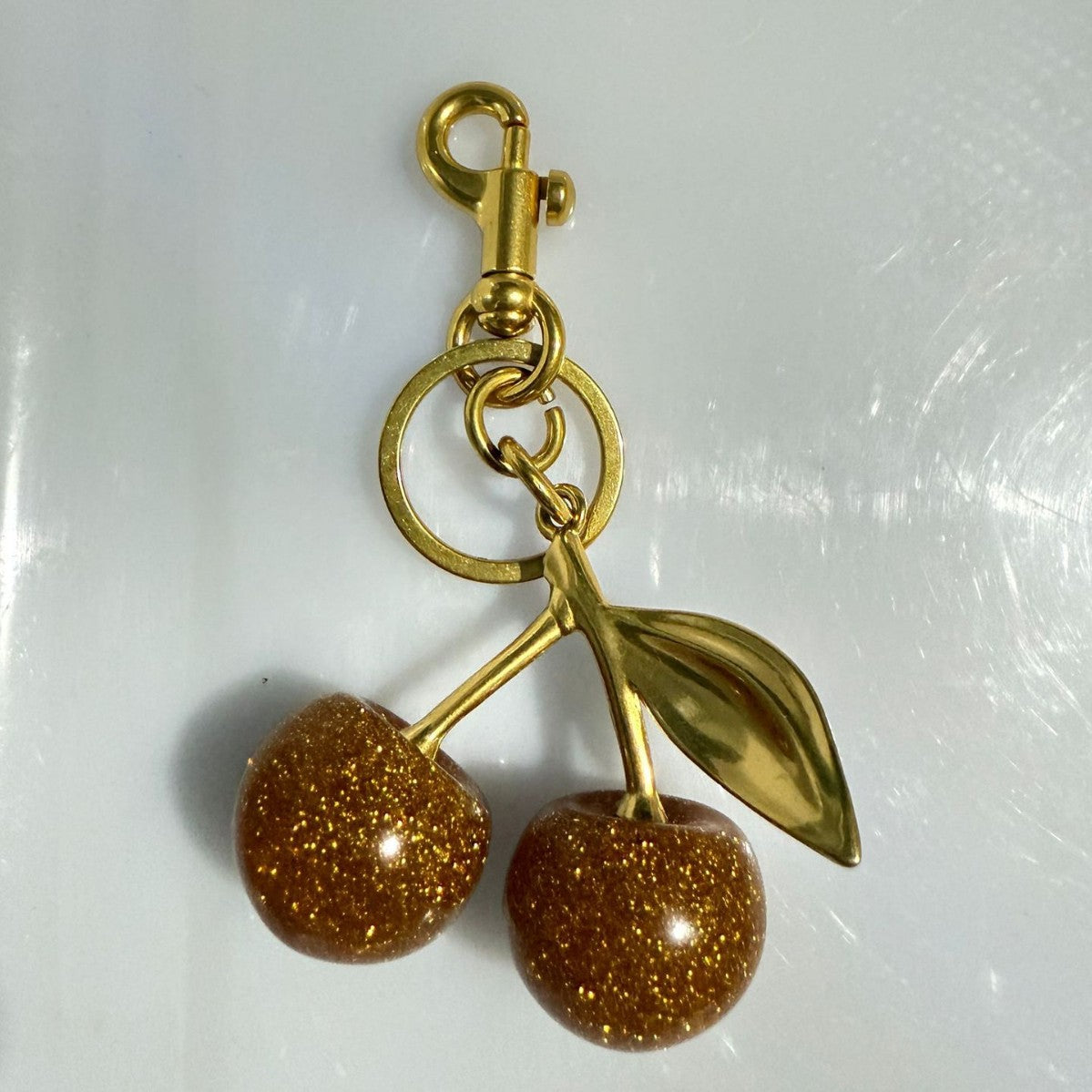 Wholesale Crystal Cherry Keychain Bag Pendant