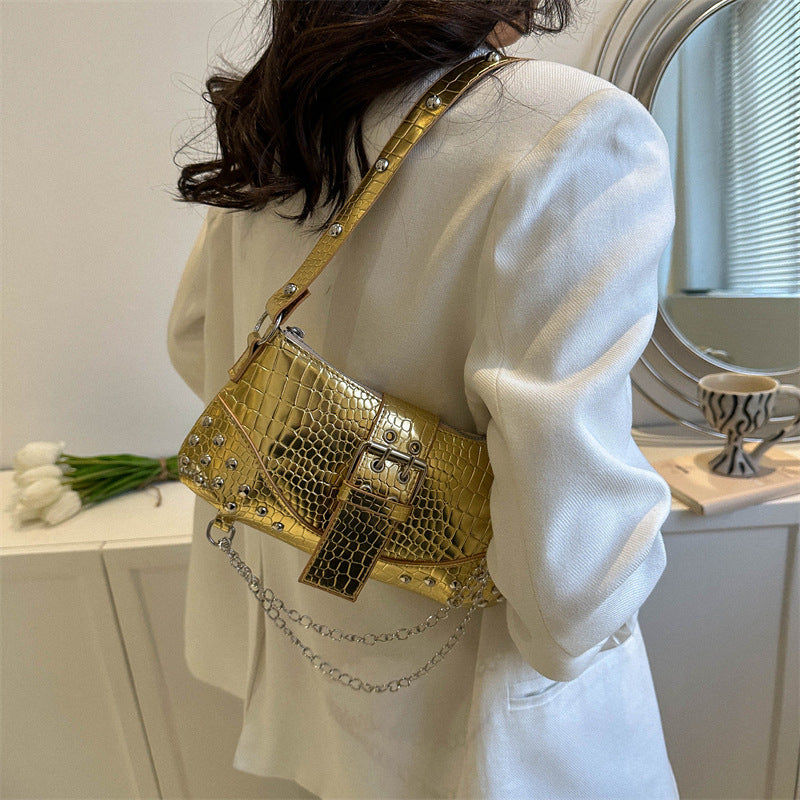 Wholesale PU Vintage Underarm Bag