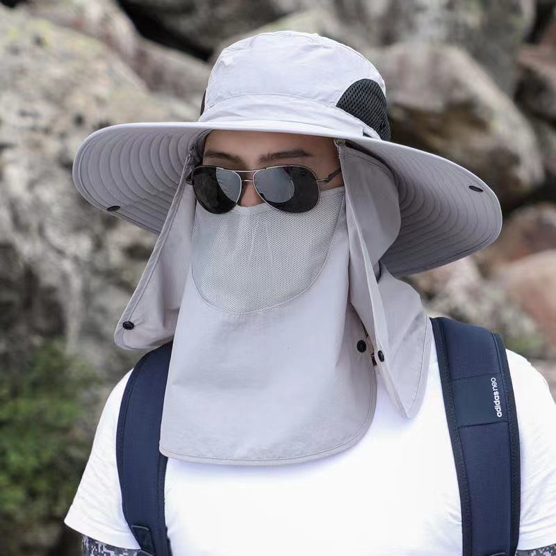 Wholesale Comprehensive Sun Protection Waterproof Face Covering Outdoor Fisherman Hat