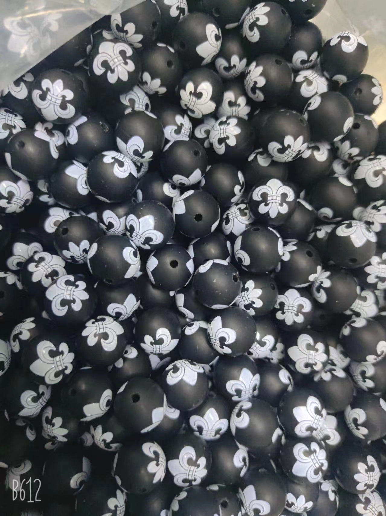 Wholesale 10PCS Water Transfer Silicone Colorful Leopard Beads