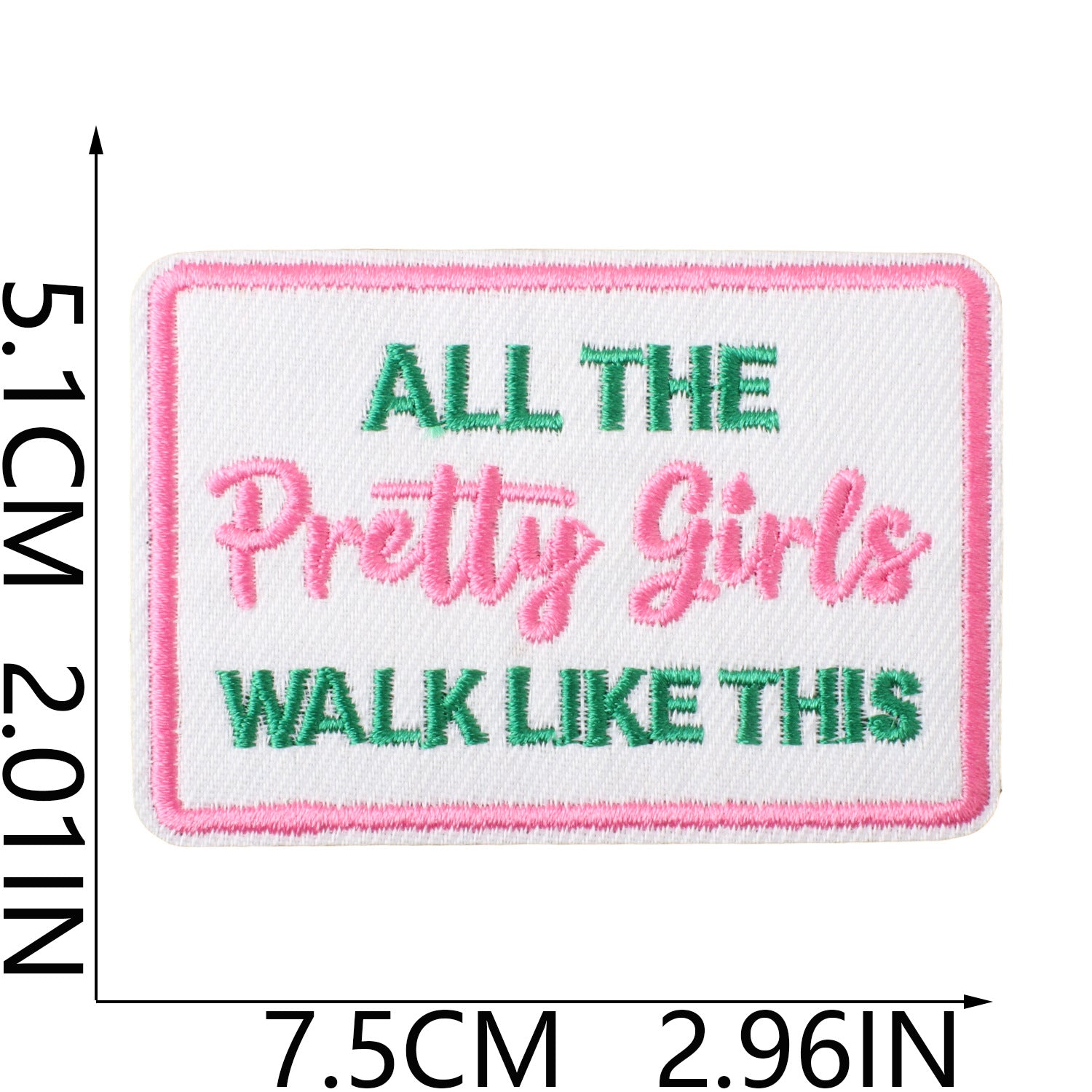 Wholesale Black Girl Magic Embroidered Iron On Patches Motivational Slogan DIY Clothing Decoration