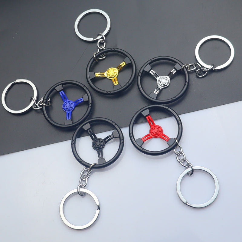 Wholesale Automobile Modification Steering Wheel Zinc Alloy Keychain