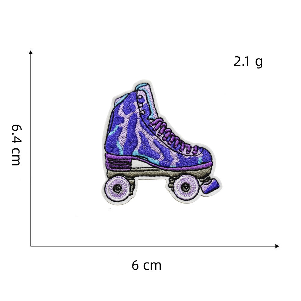 Wholesale Purple Series Iron On Embroidered Patches Decorative Clothing Accessory For Boutique Resale