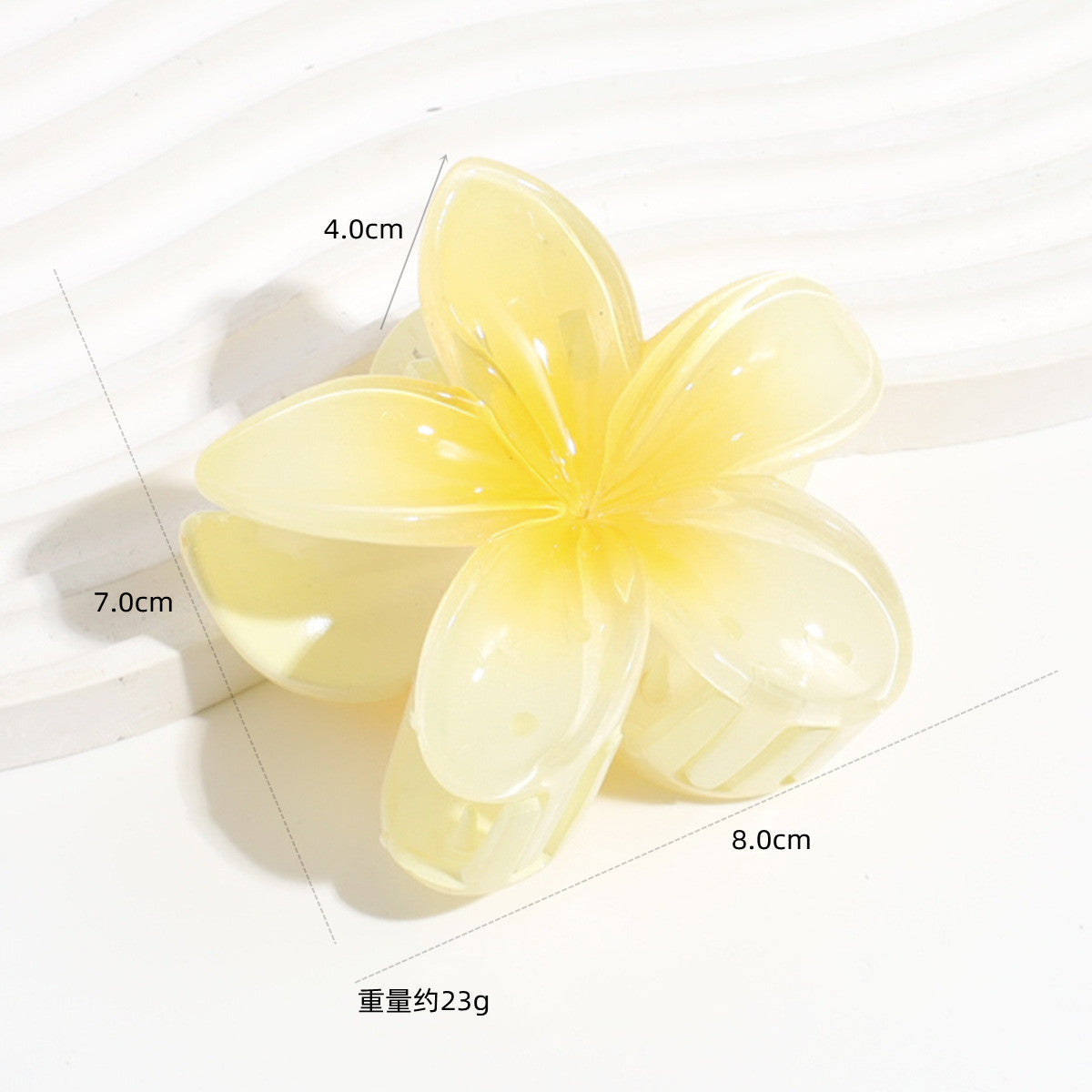 Wholesale Colorful Acrylic Egg Flower Women's Head DIY Shark Clip Hairpin Jewelry