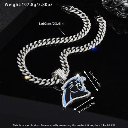 Wholesale Men S Hip Hop Rhinestone Cuban Necklace Gold Jewelry Accessory Gift Casual