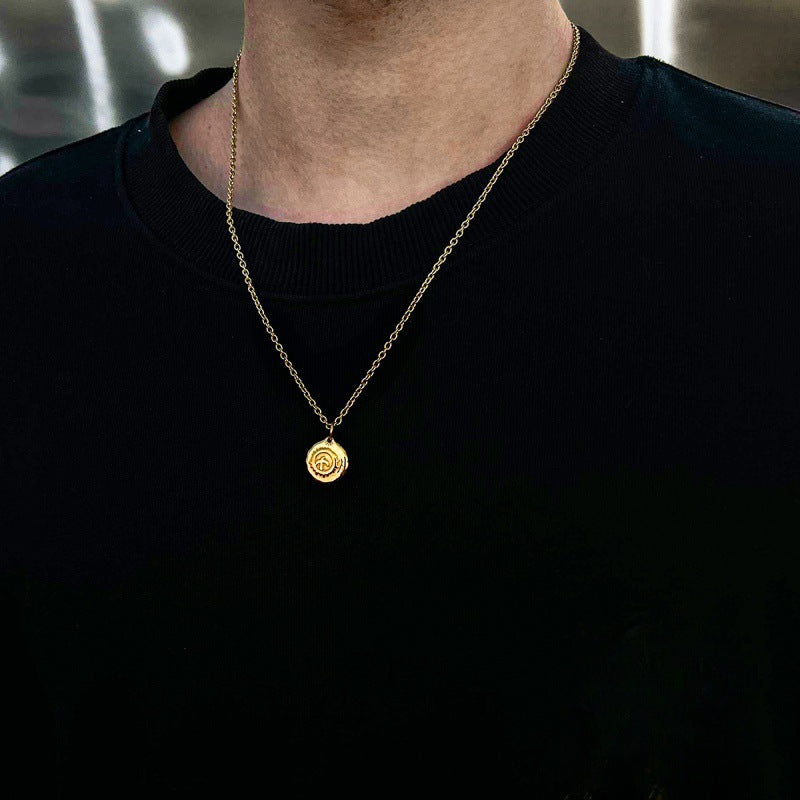 Wholesale Flying Bird Titanium Steel Necklace Hip-Hop Style Sweater Chain