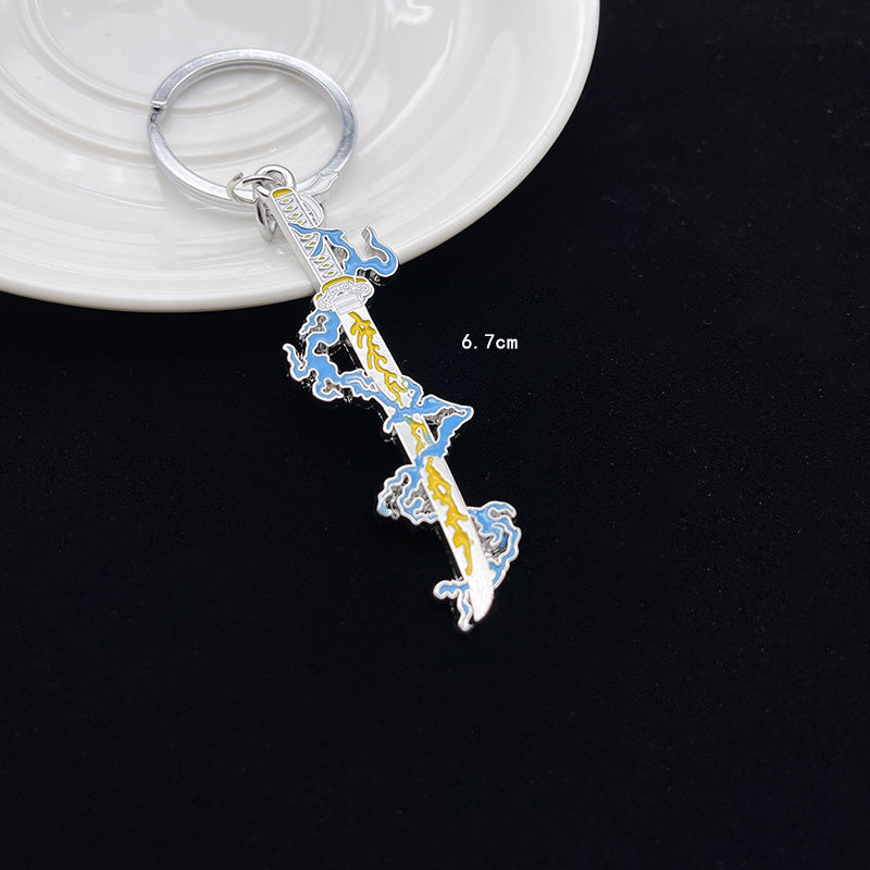 Wholesale Anime Demon Slayer Peripheral Weapons Alloy Keychains