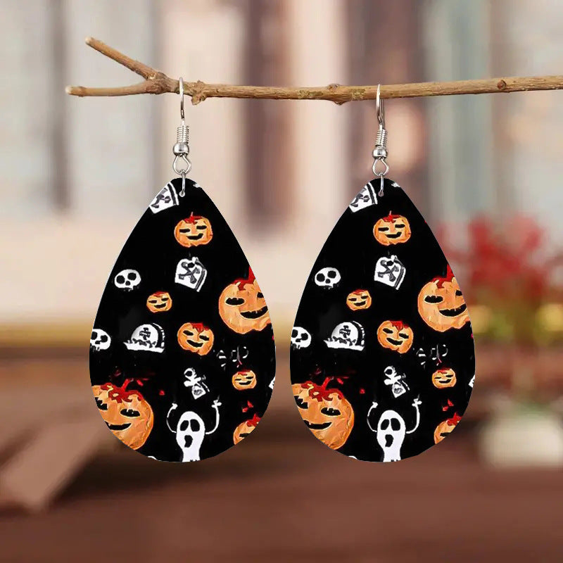 Wholesale Vintage Tree of Life Leather Earrings