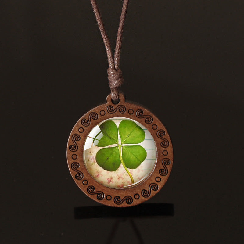 Wholesale  Lucky Four-Leaf Clover Pendant  Necklace