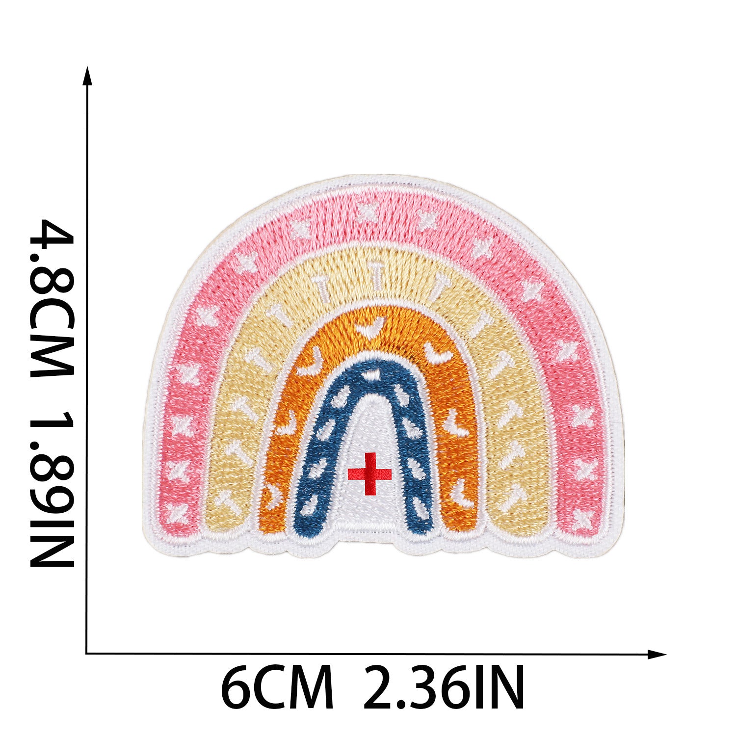 Wholesale Decorative Heart Embroidered Patch Cartoon Design For Clothing Fashion Accessory