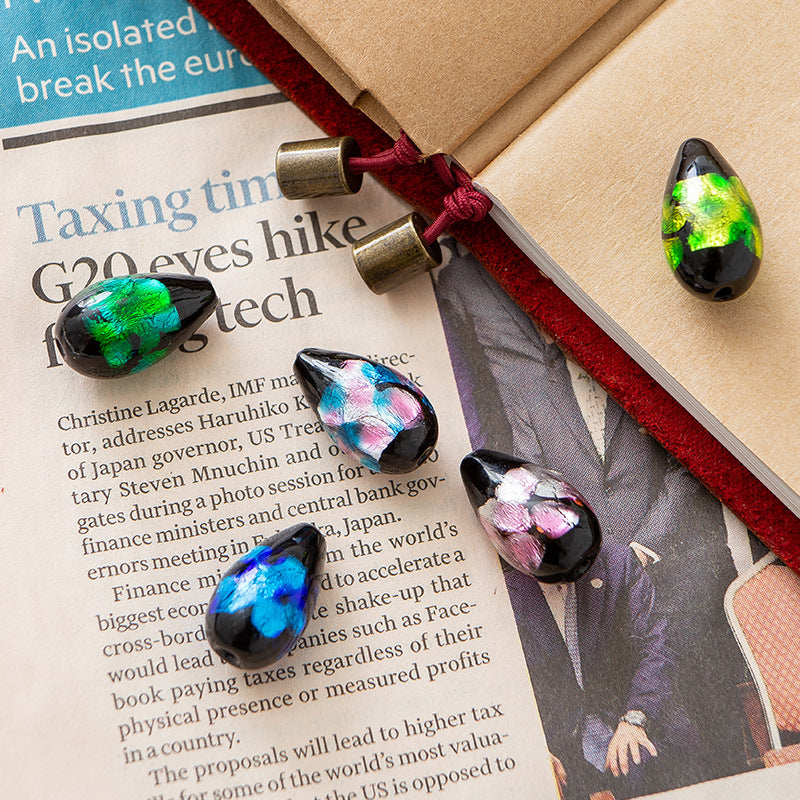 Cuentas de vidrio de gota de agua de 50 piezas al por mayor de 50 piezas