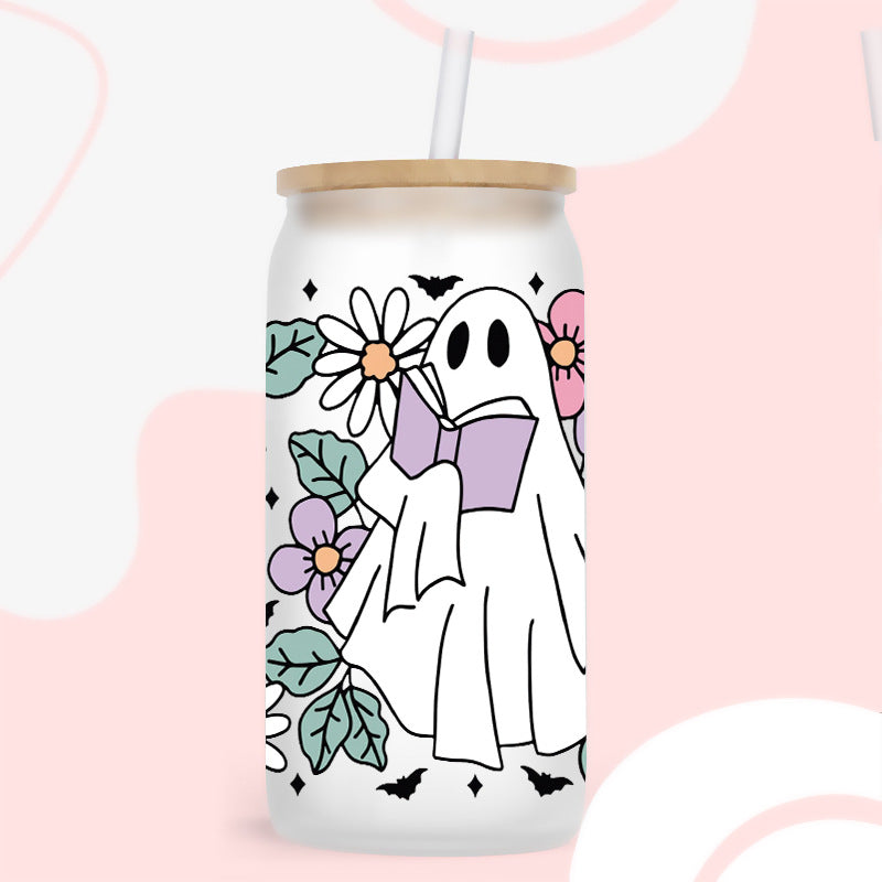 Wholesale UV Transfer Paste Glass Crystal Label 16oz Cup UV DTF Wraps