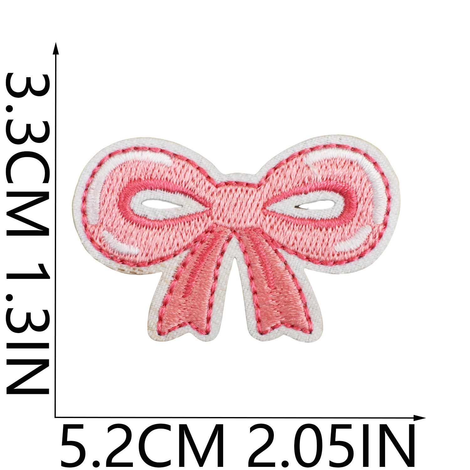 Wholesale Handmade Decorative Embroidered Cloth Sticker Bow Patch