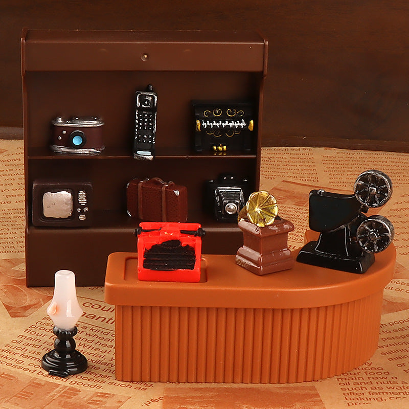 Wholesale Retro Nostalgic Camera Voice Recorder Mini Resin Ornaments Home Living Room Decoration Photo Props Ornaments