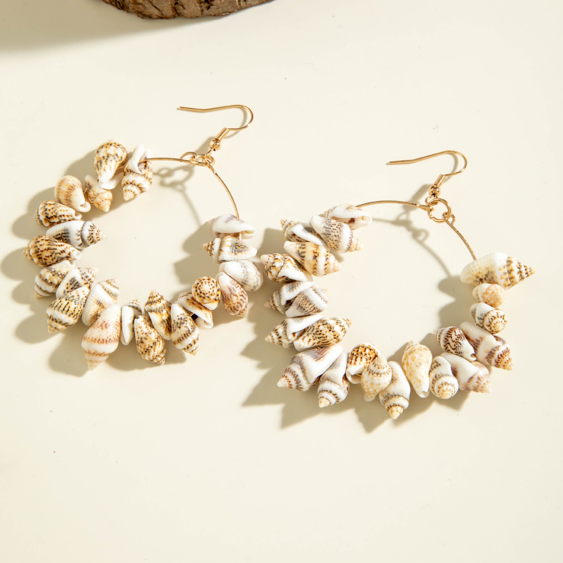 Wholesale  10pcs/pack  Bohemian shell conch starfish beach style long earrings