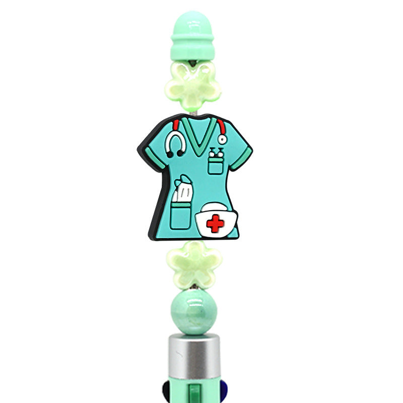 Wholesale Random 100pcs Medical Care Beaded Pen DIY Accessories Beads