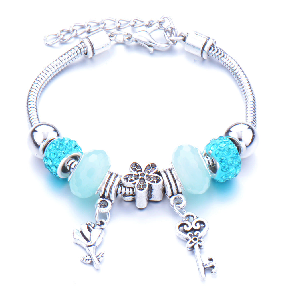 Wholesale Glass Beads and Diamond Diy Bracelet