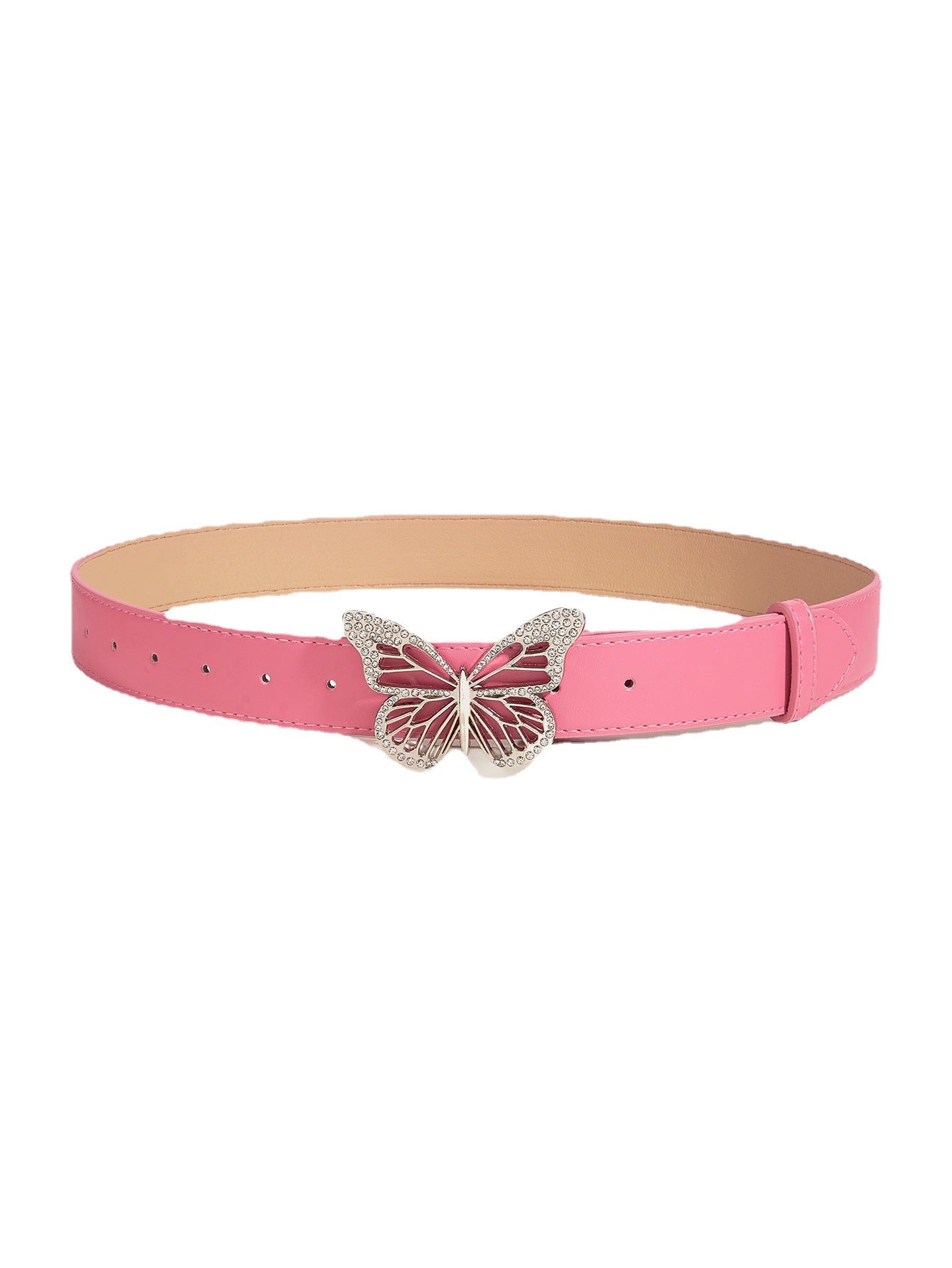 Whoelsale Metal Butterfly Diamond Buckle Belt